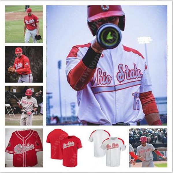 

Ohio State Buckeyes Baseball Jersey Andrew Magno 37 Griffan Smith 30 Garrett Burhenn 27 Fred Taylor 13 Marty Karow 22 Steve Arlin Bob Todd