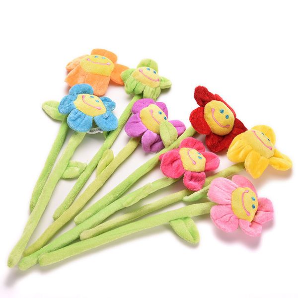 

1 piece cartoon curtain clip sunflower plush flexible tieback plush toys lovely home dcor girls gift