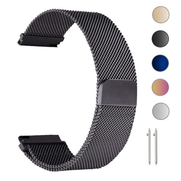 

22mm milanese loop strap for samsung gear s3 frontier/classic watch band 20mm stainless steel band mesh bracelet for gear s2