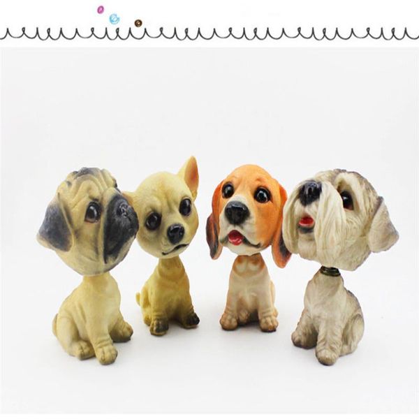 

cute car shaking his head dog ornaments to drive vehicle furnishings decoration