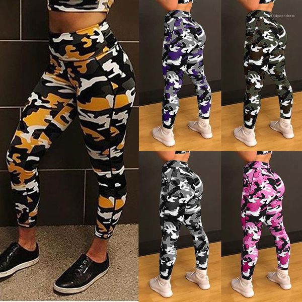 

sports yoga pants skinny breathable yoga womens sport pencil pants camouflage printed jogging leggings womens summer gym, Black;white