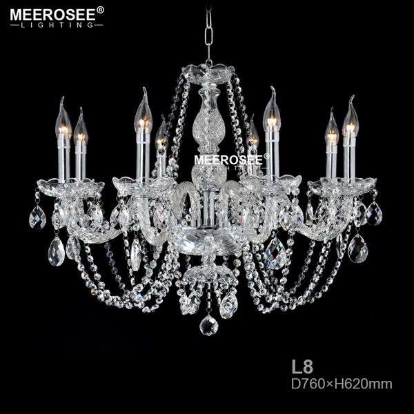 

luxury crystal chandelier lighting modern clear chrome pendant light for living room lustres de sala de cristal wedding decor fast shipping