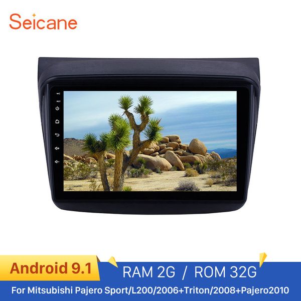 

seicane 9 inch gps android 8.1 car multimedia player 4-core 2din for mitsubishi pajero sport/l200/2006+ triton/2008+ pajero 2010 car dvd