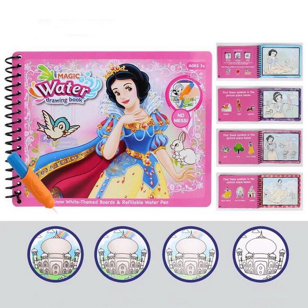 

монтессори живопись чертежная доска для детей игрушки подарок на день рождения книжка-раскраска каракули волшебная ручка волшебная вода черт