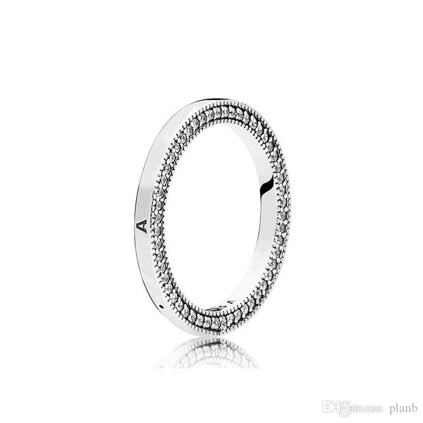 

925 sterling silver гѬђппа ring оѬигинална коѬобка дл pandora hearts подпи набоѬов cz бѬиллиан Slivery;golden