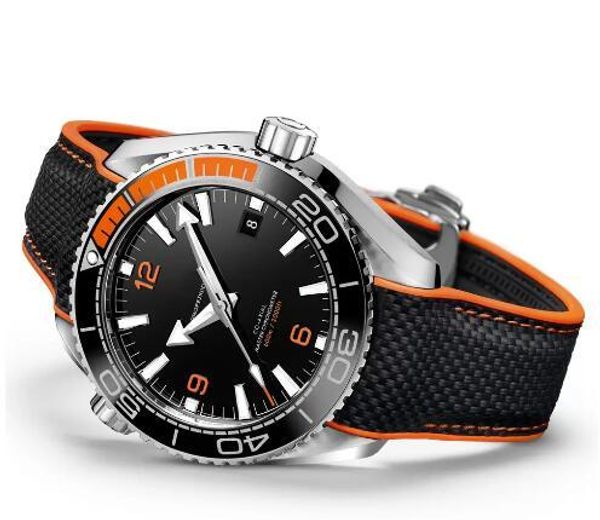 

professional 600m james bond 007 watch automatic master co-axial automatic movment stainless canvas strap sport mens watches wristwatches, Slivery;brown