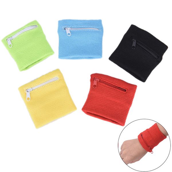 

wrist wallet pouch arm band bag for mp3 key card storage bag case wristband sweatband women sport coin purses, Black;red