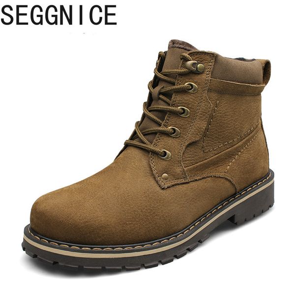 

2019 new roman men winter boots male snow ankle boots waterproof warm fur casual boot shoes chaussure homme plus size 39-50, Black