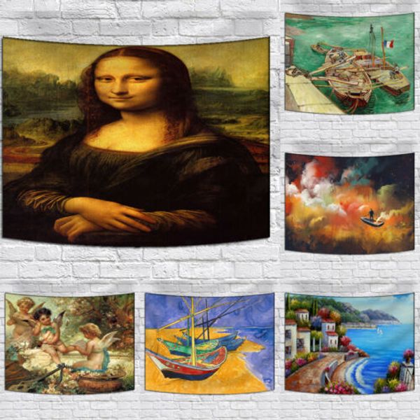 

bohemian colorful retro oil art tapestry wall hanging beach towel home decor tapestries bohemian ink painting tapestry