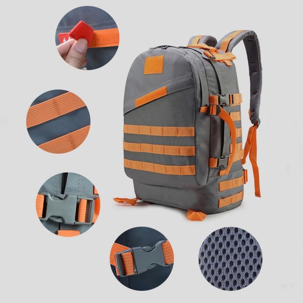 

55l tactical climbing mountaineering backpack camping trekking sports bag