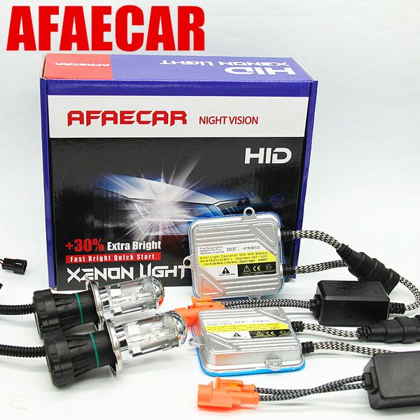 

afaecar bi-xenon h4 xenon kit hid hi lo lamps h4 bi xenon bulbs replacement headlight 4300k 6000k 8000k h4-3