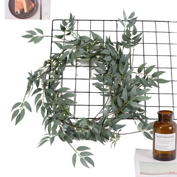

180cm artificial willow vine faux plant fake foliage greenery garland wedding party decoration home table decoration