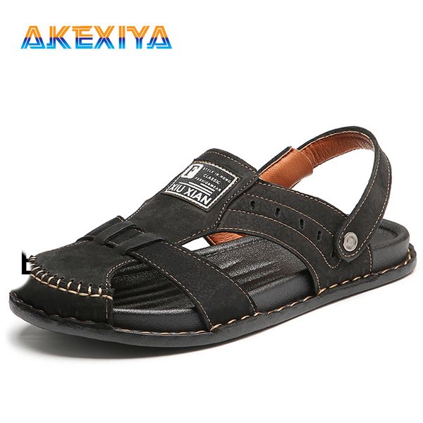 

fashion new men sandals summer breathable men gladiator sandals summer comfortable outdoor non-slip mens water shoes, Black
