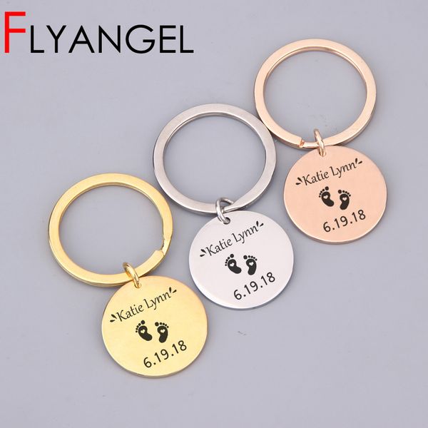 

мода рождения stats брелок ребенка дата имя индивидуальные брелок рождение ребенка статистика stats ювелирные изделия из нержавеющей стали н, Silver