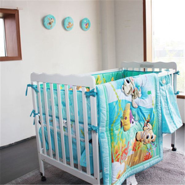 

lovely baby cot bedding set newborn cartoon crib bedding kit quilt bumpers sheet infant bed product
