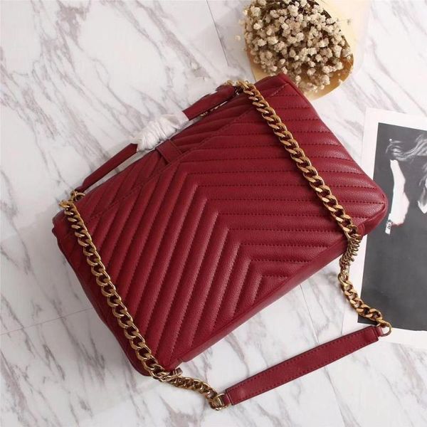 

large capacity handbags women bags gold and silver chains bags lady real cow leather bag female 2020 quality