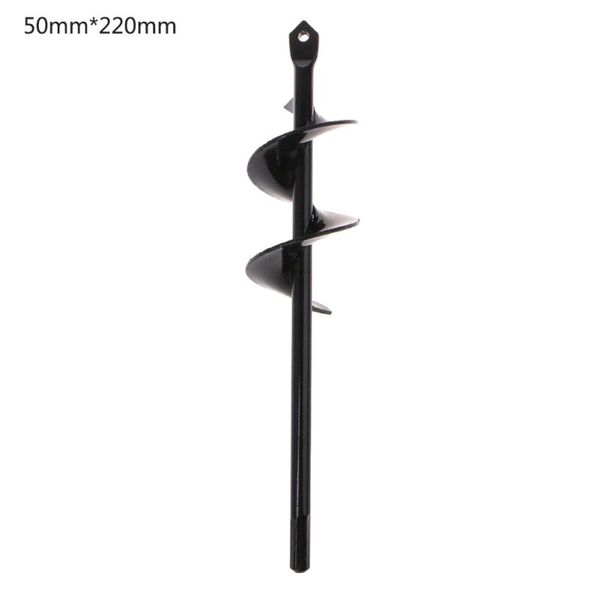

spiral twist drill home yard garden flower plant farm planting auger digger loose soil hand electric drill bit tools