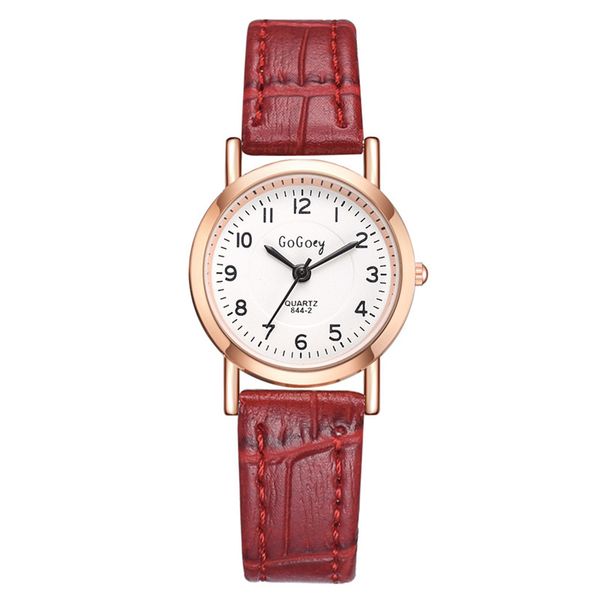 

new brand simple watches women exquisite small dial fashion casual dress ladies quartz wristwatches leather clock gift, Slivery;brown