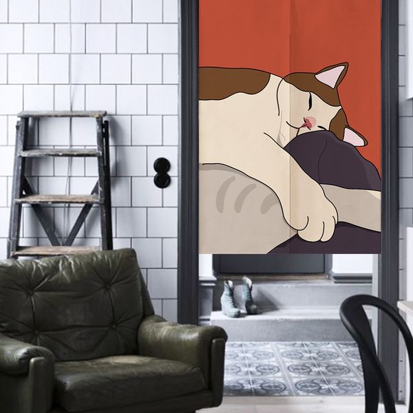 

cartoon cat door curtain bedroom partition curtain kitchen feng shui decoration japanese noren