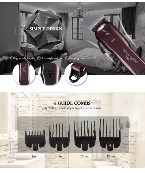

kemei km-2600 carbon steel head electric razor professional trimmer for girls cutting tool sweet07 hcdbg
