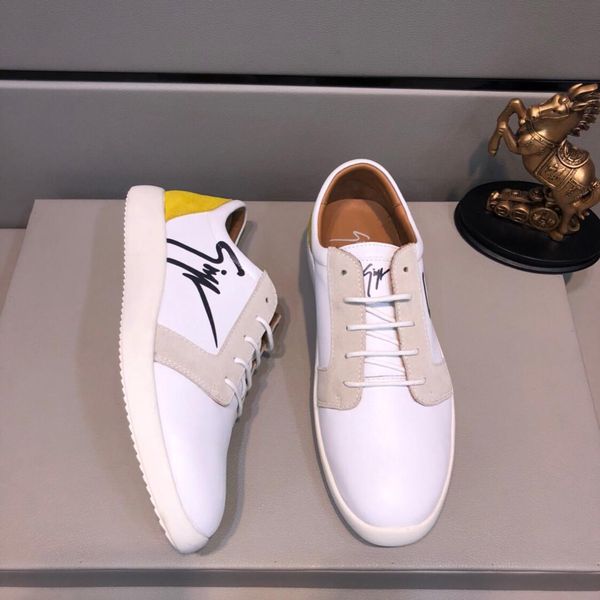 

2019t limited edition new men 039 leather ca ual hoe wild port hoe lace up hoe original box packaging 38 44