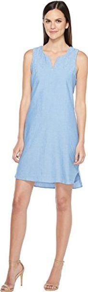 

hatley womens embroidered notch neck dress, Black;gray
