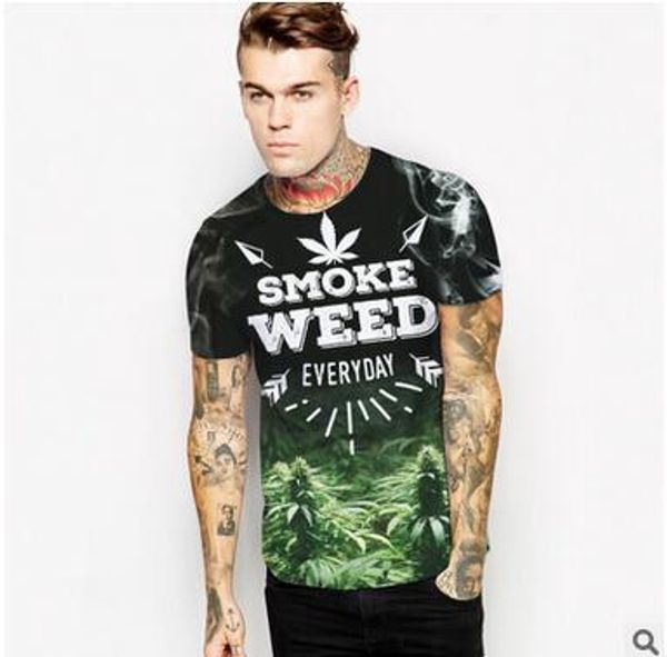 

новое поступление мужская зеленая футболка 3d печатный хлопок футболка лето повседневная свободные тройники подросток горячие тонкие футболк, White;black