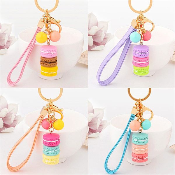 

resin key chain rings macaron beads pendant keychain holder trinkets jewelry keyring accessories for car candy color fashion women bag charm, Slivery;golden
