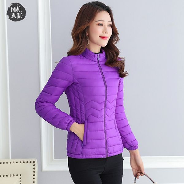 

cotton thin jacket short 100% winter jacket women coat korean slim plus size female parka coat pattern padded jacket, Black