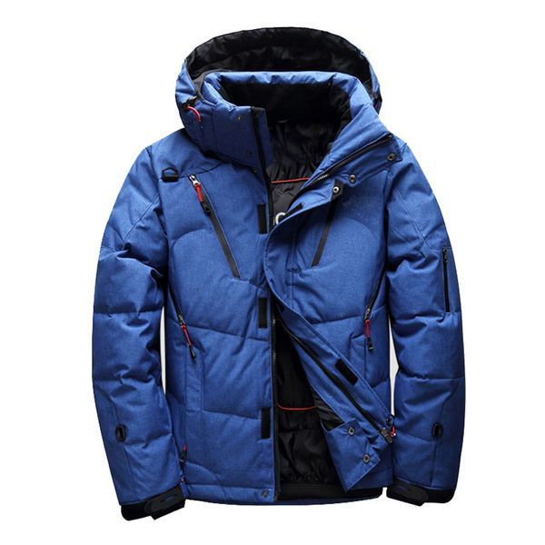 

winter outdoor skiing wear mountaineering down jacket men's multi-pocket thickening white duck down jacket parkas men's clothing
