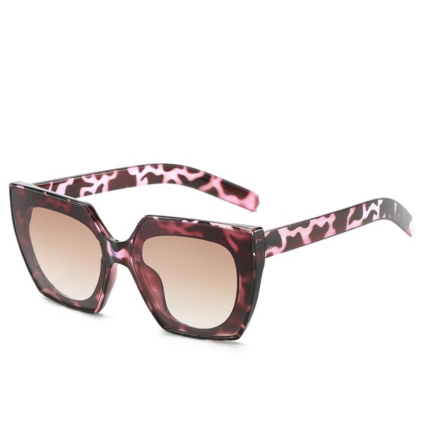 

fc oversized square sunglasses for women metal frame brown shades vintage 2019 brand glasses fashion oculo uv400, White;black