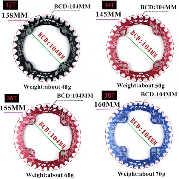 Chain Ring Spider Adapter 104 BCD Disc Holder for Bafang Electric Motor love