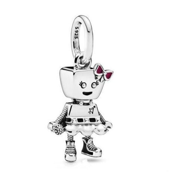 

original 925 sterling silver bead bella bot punk band pendant charm fit pandora bracelets & necklace women diy jewelry