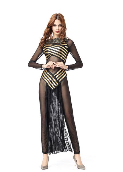 

Womens Halloween Designer Cosplay Dresses Indian Roman Egypt Greek Mythology Goddess Fashion Style Saexy Theme Costume