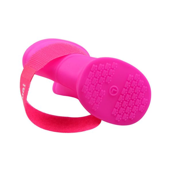 

the pet dog boots with four silicone antiskid shoes wear waterproof shoes candy colored pet rainy days appear essential