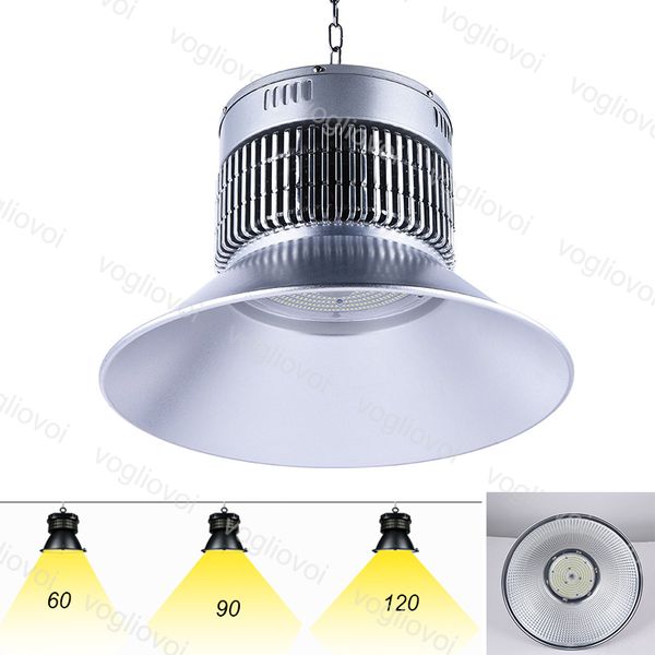 

led high bay lights 100w 150w 200w waterproof ip65 industrial lighting 120Â°90Â° 60Â° cover aluminium warehouse garage super bright dhl