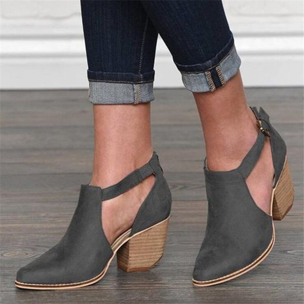 

2020 new women's plus size shoes buckle strap sandals comfortable slippers ladies womens casual shoes breathable suede pumps, Black