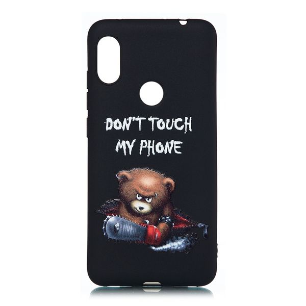

for xiaomi redmi note6 pro case back cover soft tpu matte painting owl feather formula color dog boxing cat easy bear