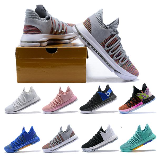 

new kevin durant 10 basketball shoes men kd 10 gold/championship mvp finals sports shoes training sneakers running shoes size 7-12