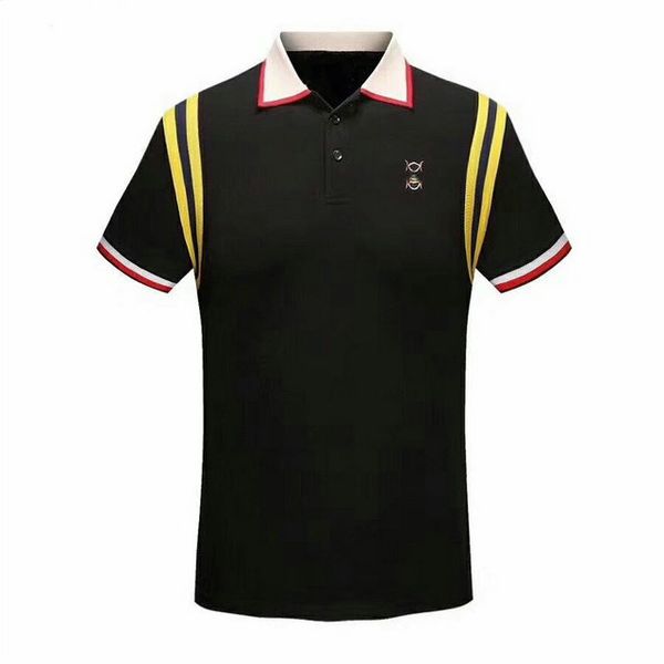 

19ss guccy men tshirt designer luxury polo embroidery new trend tee business classic famous brand classic polo tshirt, White;black
