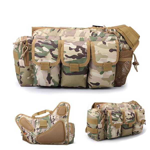 

outdoor tactical shoulder bag backpack large travel bag pack cs camouflage hiking trekking hunting camping