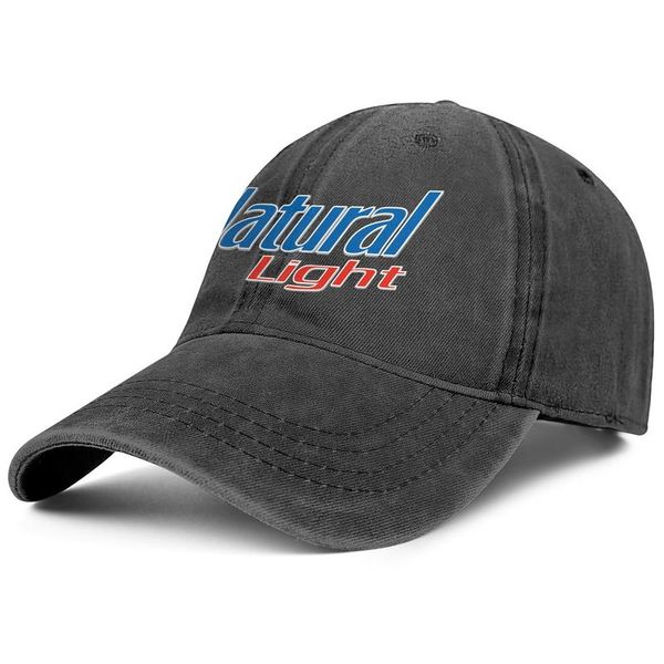 

natural light beer oeiginal logo blue refreshing denim baseball cap fitted blank team trendy hats black camouflage army red edge, Blue;gray