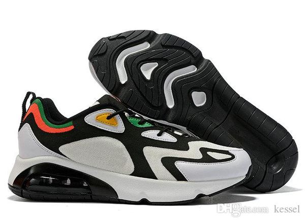 

2019 new style 200 running shoes for men royal pulse black white half palm air cushion designer mens sports sneakers des chaussures