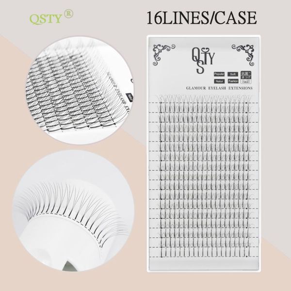 

16 lines 0.05/0.07/0.10mm heat bonded premade wide fans 3d/4d/5d/6d/10d eyelashes pre made volume eyelash extension