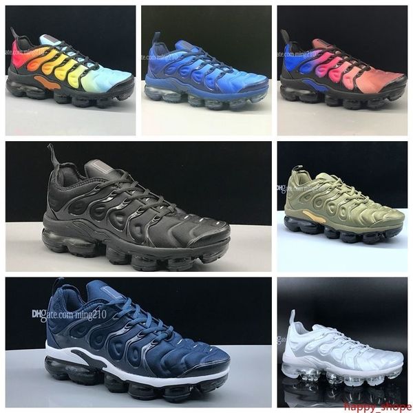 

2019 new arrival tn shoes tn plus mens womens running shoes classic outdoor tn black white sport shock sneakers mens shoes size 12