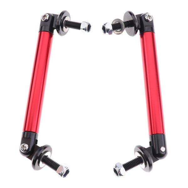 

pair 7.5cm front frame bumper protector splitter rod support bar universal