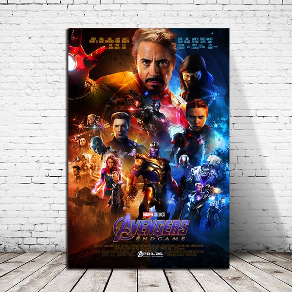 2019 Super Heroes Avengers Endgame Hd Wall Art Canvas Posters Prints Painting Wall Pictures For Office Living Room Home Decor Artwork From Iwallart