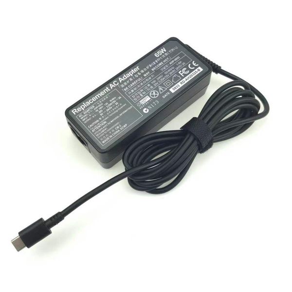 

brand new notebook power adapter for lenovo 20v 3.25a 65w with type-c tip / usb-c interface