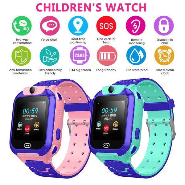 

2019 new 5 generation children's multi-function watch intelligent positioning watch gps tracker sos call gsm sim christmas children&#03