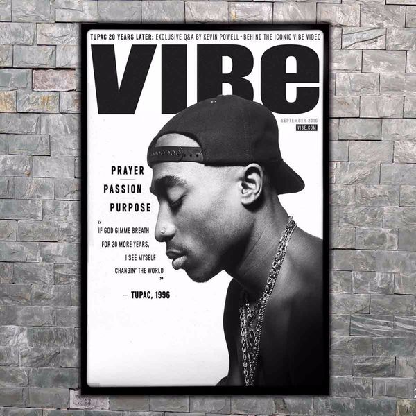 

art poster tupac shakur 2pac / singer star decoration wall print modern painting home deco 8x12 14x21 12x18 24x36 27x40